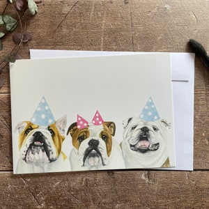Bulldogge Geburtstagskarte