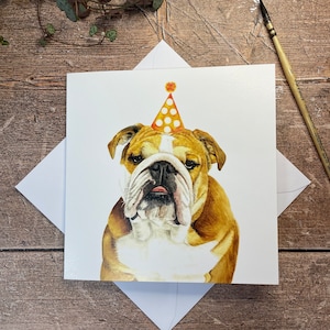 Verjaardagskaart Bulldog