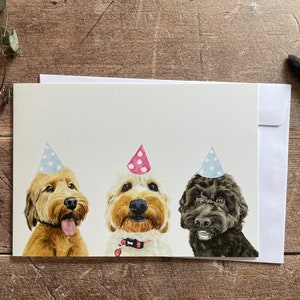 Labradoodle-verjaardagskaart