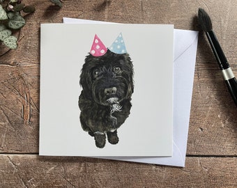 Labradoodle Birthday Card