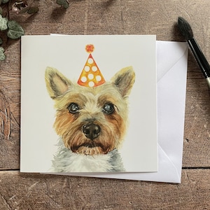Geburtstagskarte Yorkshire Terrier