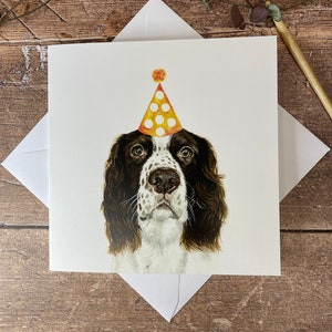 Verjaardagskaart springerspaniël