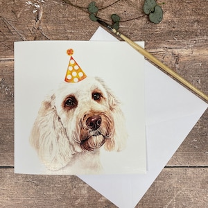 Carte d'anniversaire Labradoodle