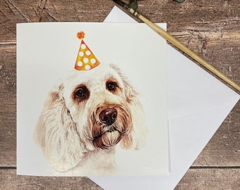 Carte d'anniversaire Labradoodle