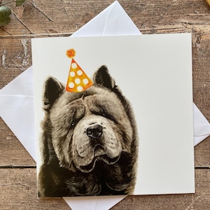 Chow Chow Geburtstagskarte