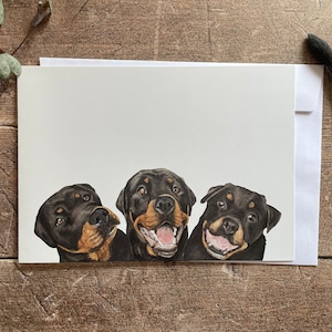 Rottweiler-kaart | Verjaardagskaart | Bedankkaart