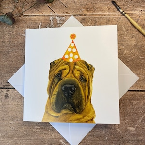 Shar Pei-verjaardagskaart