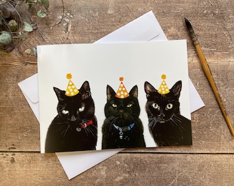 Cat Birthday Card | Black Cat Card