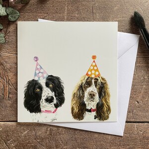 Springer Spaniel Birthday Card