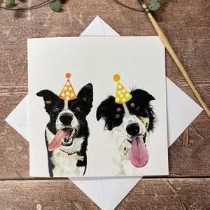 Verjaardagskaart border collie