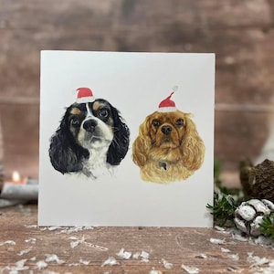 Cavalier King Charles Spaniel Christmas Card