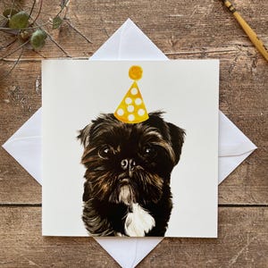 Pug-Zu Geburtstagskarte | Shih-tzu Geburtstagskarte
