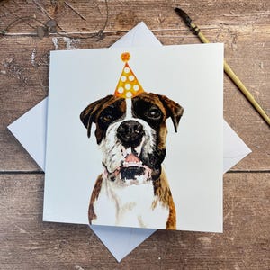 Boxer Geburtstagskarte