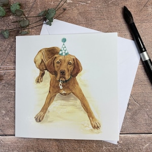 Vizsla Geburtstagskarte