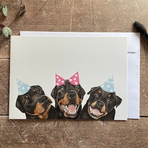 Rottweiler Geburtstagskarte