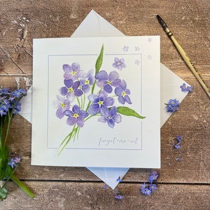 Carte de condoléances ne m'oubliez pas | carte de sympathie | Carte Toute occasion