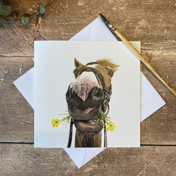 Horse Birthday Card | Horse Thank You Card | Horse Good Luck Card | Any Occasion Card