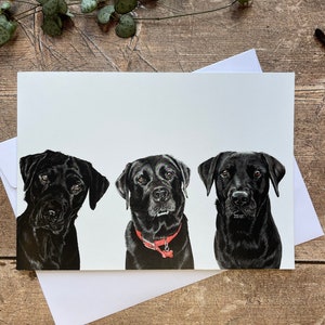 Carte noire de Labrador | Carte Toute occasion
