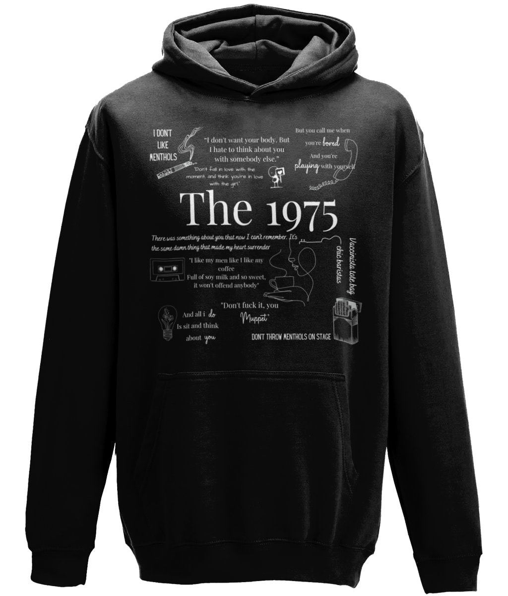 Discover The 1975 Mixed Lyric Hoodie Hoodie. The 1975 Lyrics Hoodie