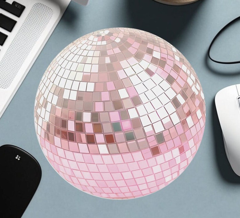 Small Round Travel Mouse Pad Cute Funny Mousepad Preppy