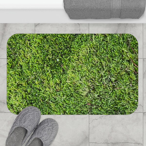 Moss Bath Mat Etsy