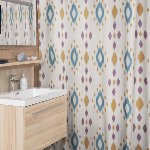 Rustic Teal Shower Curtain Etsy