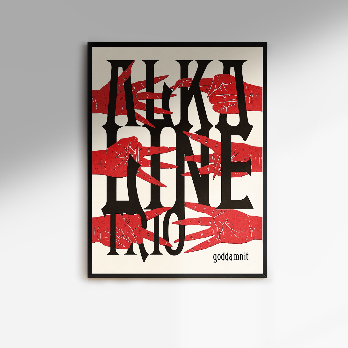 Alkaline Trio - Goddamnit Album Art Poster - Etsy