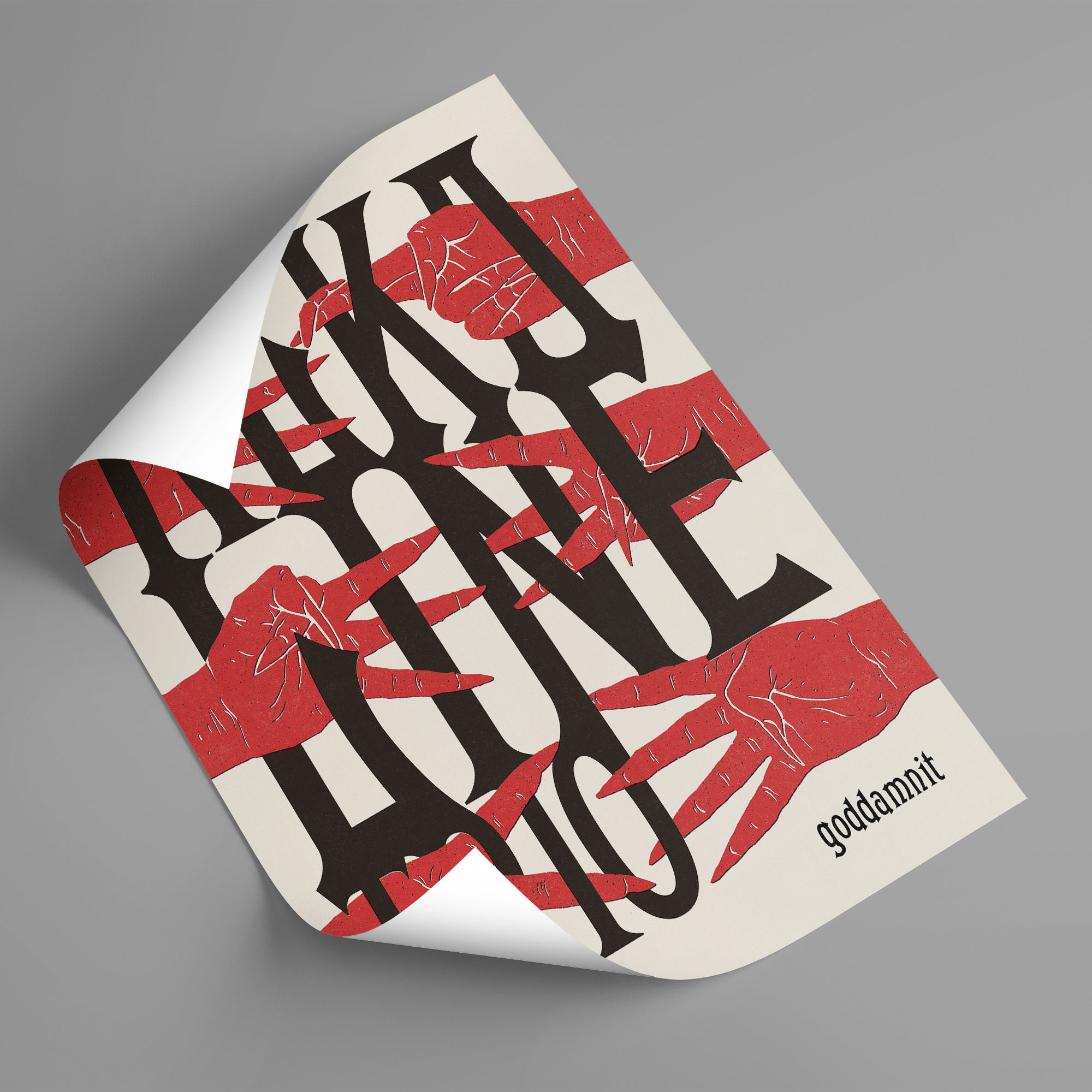 Alkaline Trio - Goddamnit Album Art Poster - Etsy