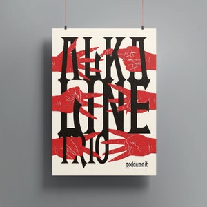 Alkaline Trio - Goddamnit Album Art Poster