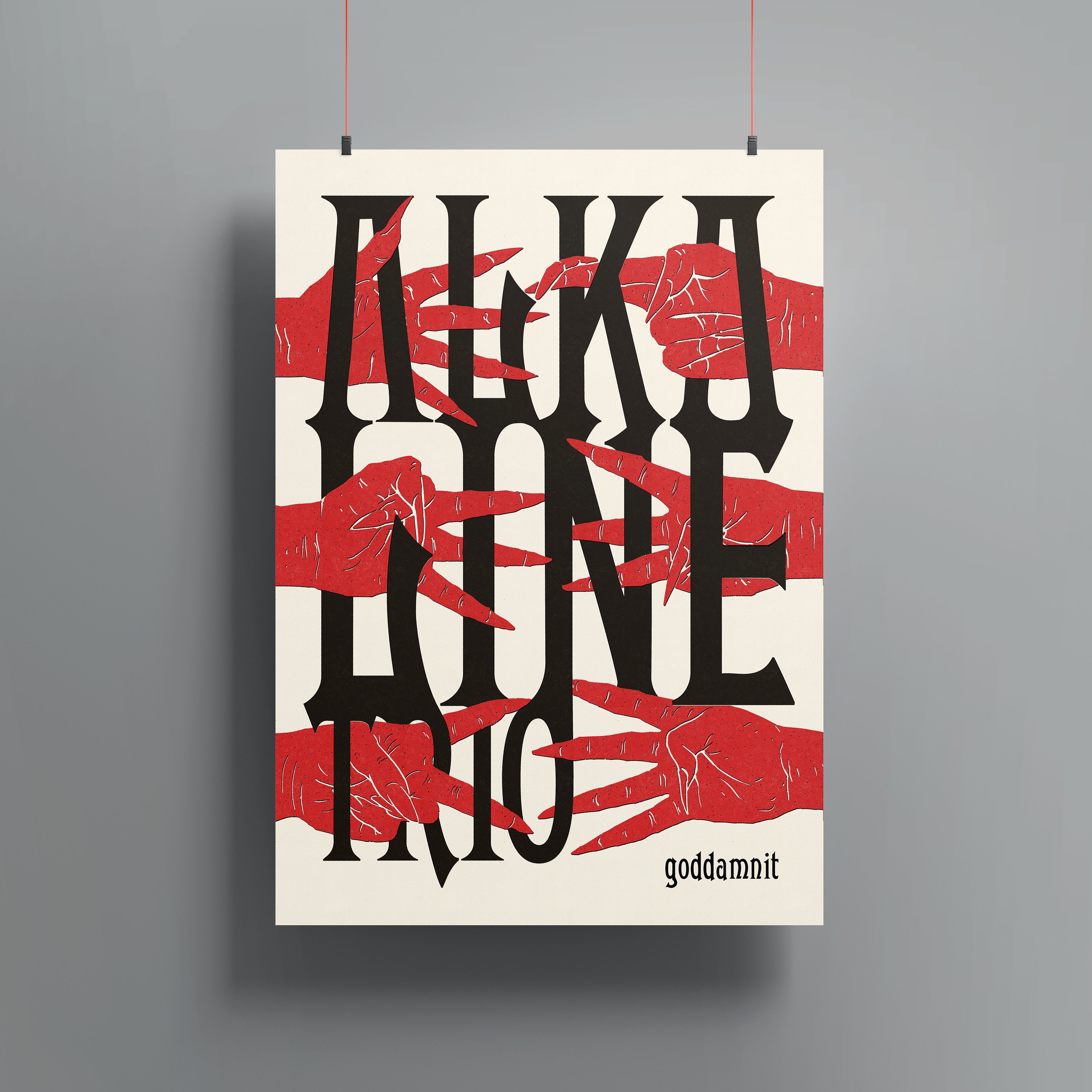 Alkaline Trio Goddamnit Album Art Poster Etsy