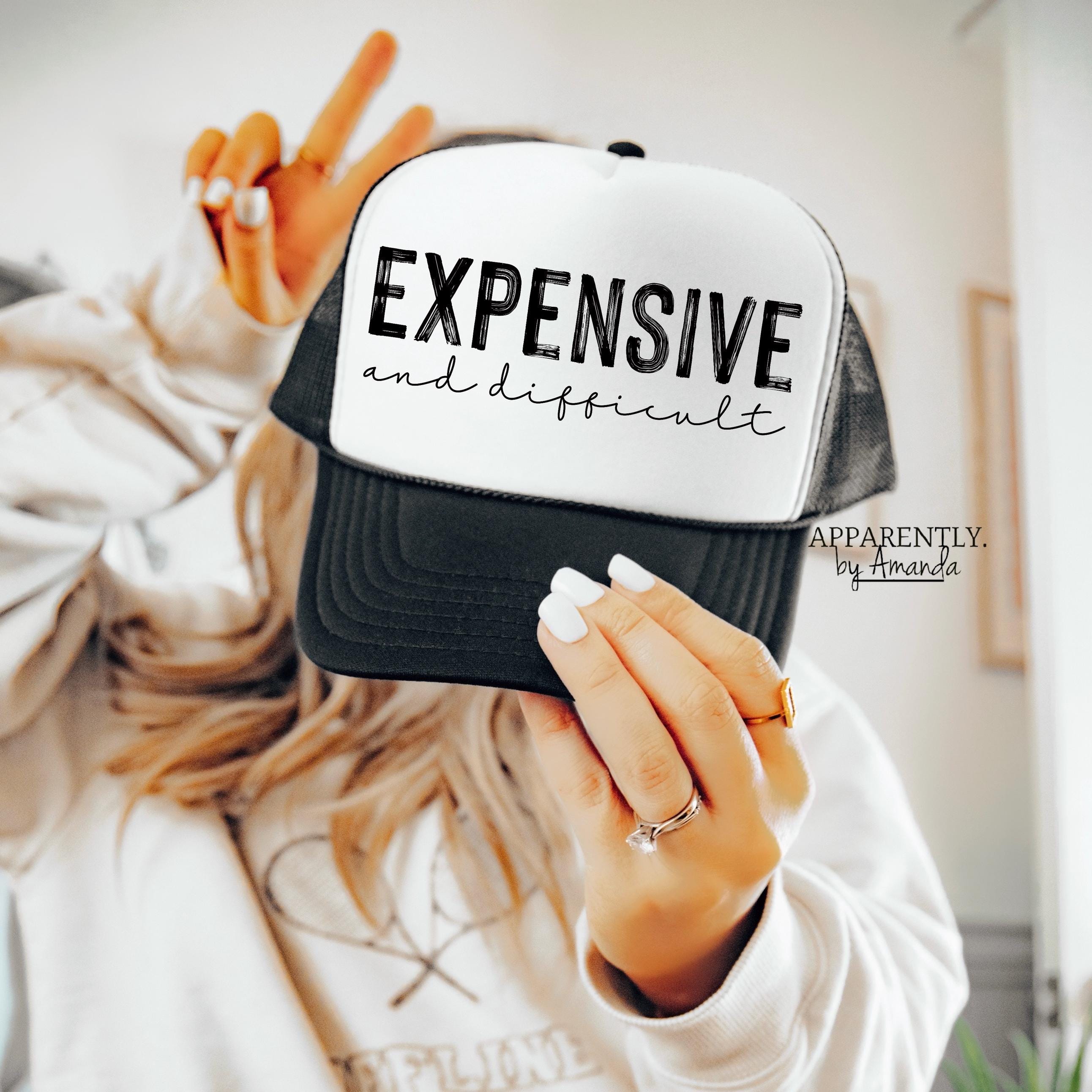 Retro Expensive and Difficult Embroidered Trucker Hat Expensive & Difficult Distressed Trucker Hat - Premium  main image 4