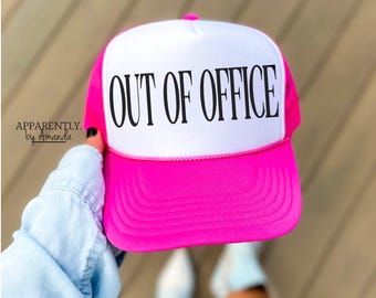 Out of Office | Trendy Baseball SnapBack Adjustable Trucker Hat