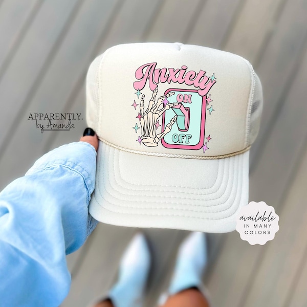 Anxiety Switch On | Trendy Funny SnapBack Adjustable Trucker Hat