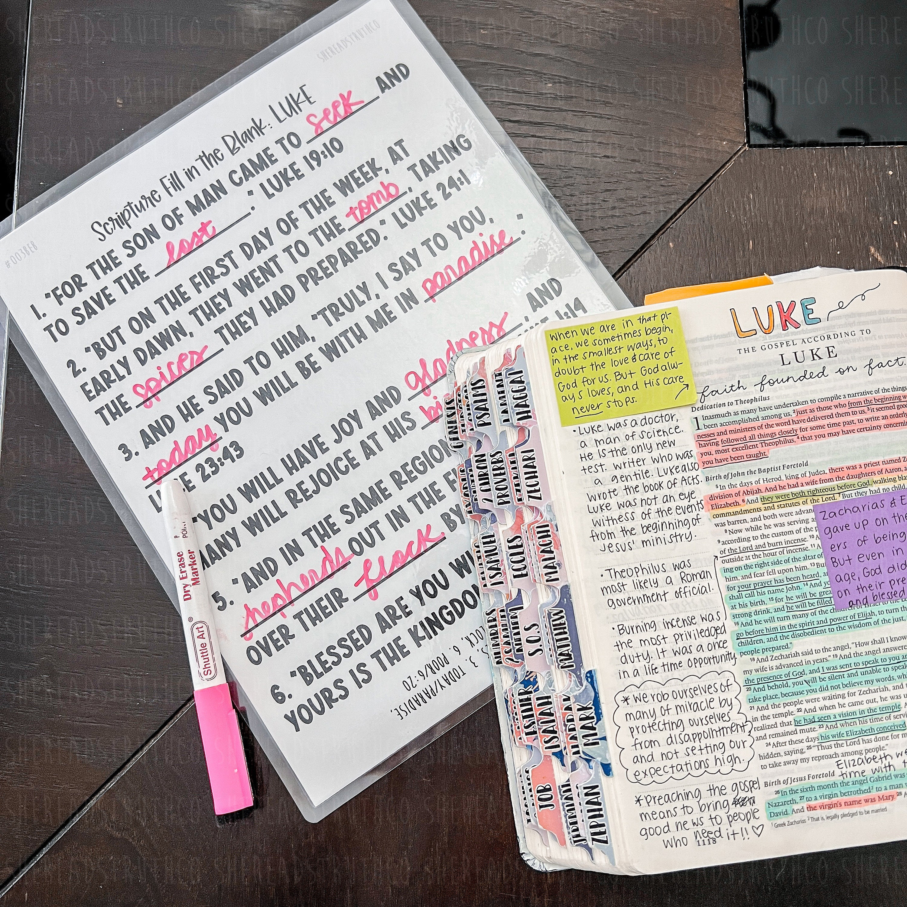 Blanke Scripture Page PRINTABLE Mark (B) Scripture Fill in the Blank, Scripture Memorization ...