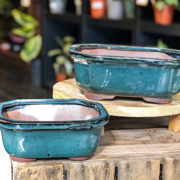 Bonsai Pot - 2 sizes | High quality ceramics Glazed bonsai pot