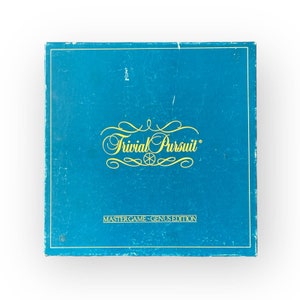 Vintage 1981Trivial Pursuit Master Game Genius Edition Trivia Board Game