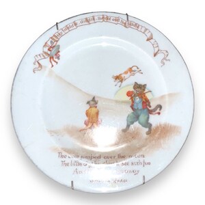Nursery Rhyme Plate Cat and the Fiddle - Royal Doulton Seriesware