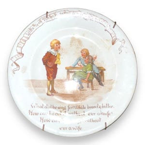 Royal  Doulton  1930s Little Tommy Tucker Childs Nursey Rhymes Plate