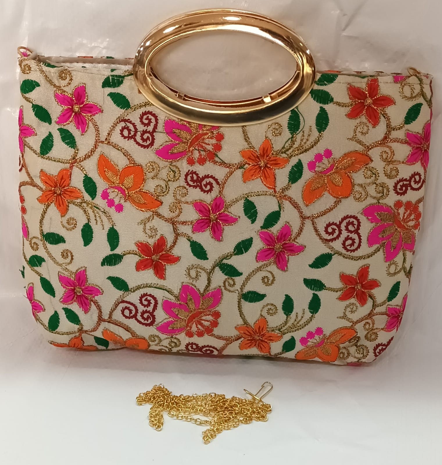 Golden hand Carving Vintage Brass metal Purse antique wallet Handmade  Golden purse Hand clutch Handbag for women (Silver): Handbags: Amazon.com