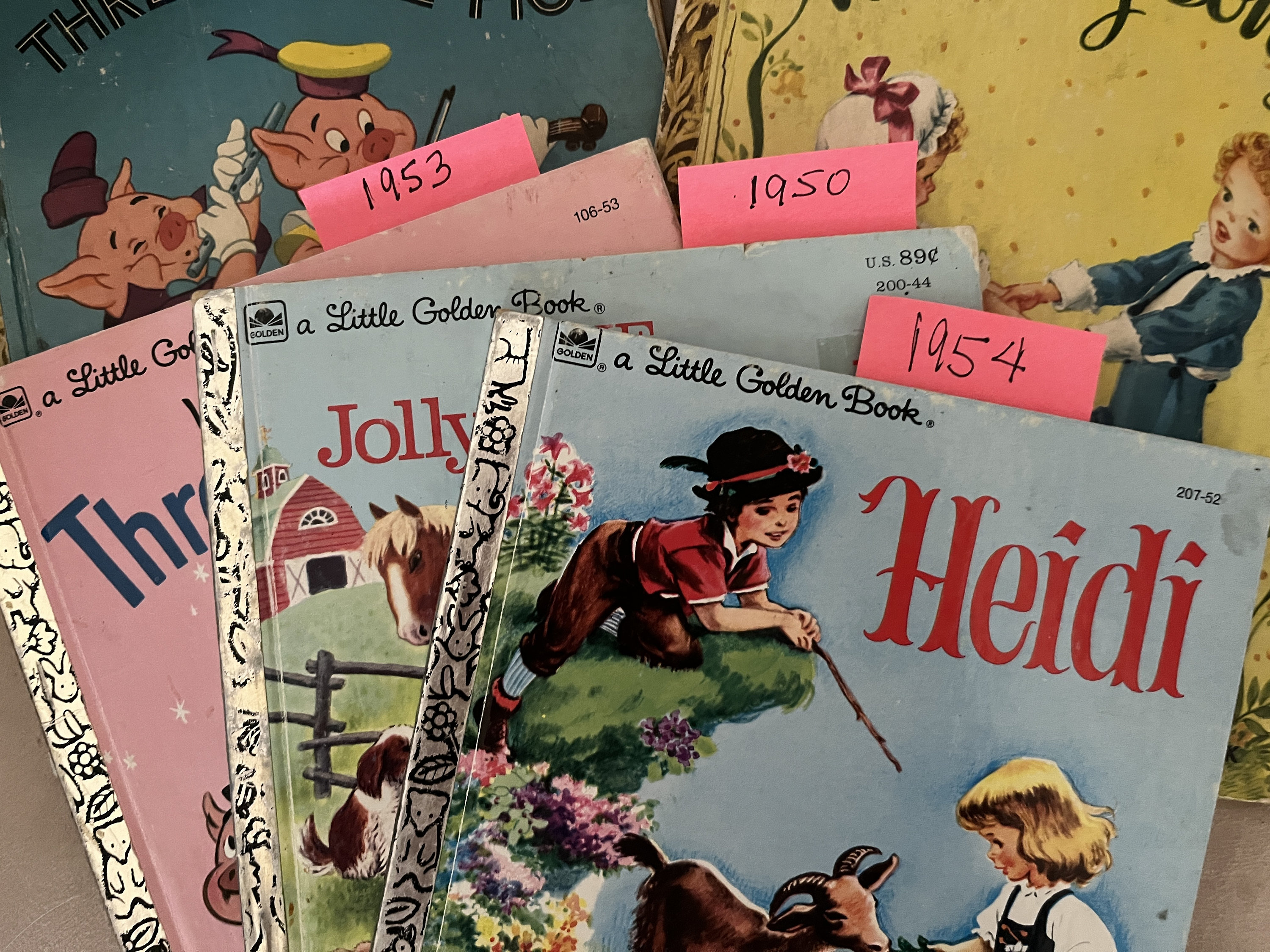 LITTLE GOLDEN BOOKS 1940 /1950 Set of 7 Vintage Collectible Childrens ...