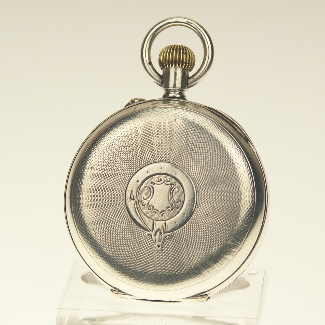 Working CHRONOGRAPH Solid Silver Les Fils de Jeanneret - Brehm Pocket Watch Antique Men's no fusee duplex chronometer wristwatch repeater, foto 3 de 5