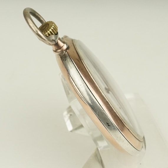 Working CYMA Solid Silver Pocket Watch, Swiss Mad… - image 5