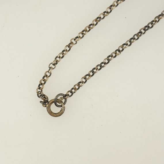 Rare! SOLID SILVER Pocket Watch CHAIN Men's Antiq… - image 4