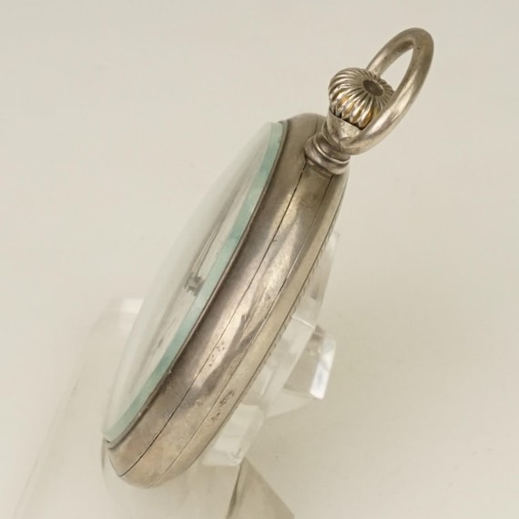 Working! DOXA Solid Silver Pocket Watch Men's no … - image 4