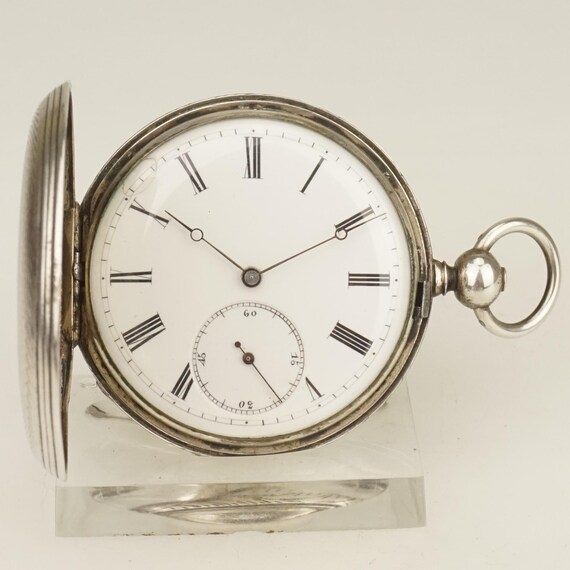 Working Fullhunter Solid Silver Pocket Watch Anti… - image 3