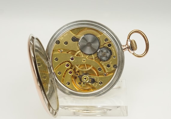 Working Solid Silver SWISS Pocket Watch Men's no … - image 2