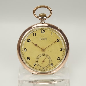 Working Solid Silver SWISS Pocket Watch Men&#39;s no fusee duplex chronometer wristwatch antique repeater chronograph RAR