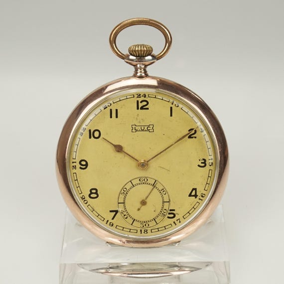 Working Solid Silver SWISS Pocket Watch Men's no … - image 1