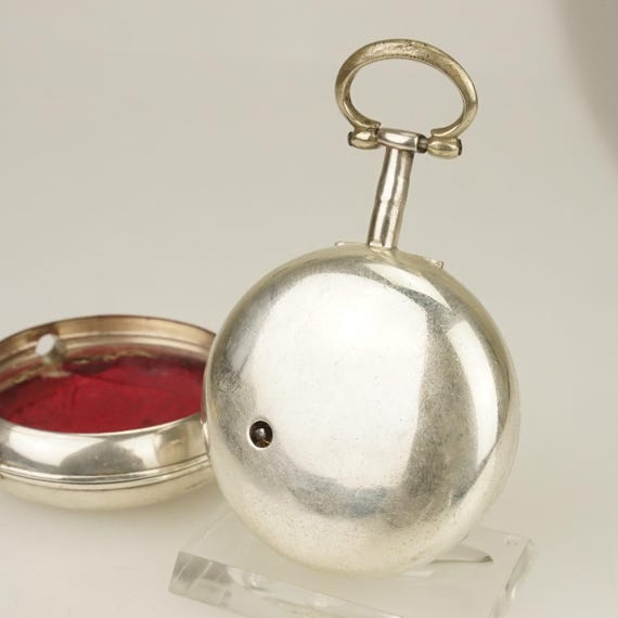 Working FUSEE pair case Solid Silver Swiss Made P… - image 6