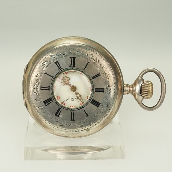 Working Fullhunter Solid Silver Pocket Watch Anti… - image 2